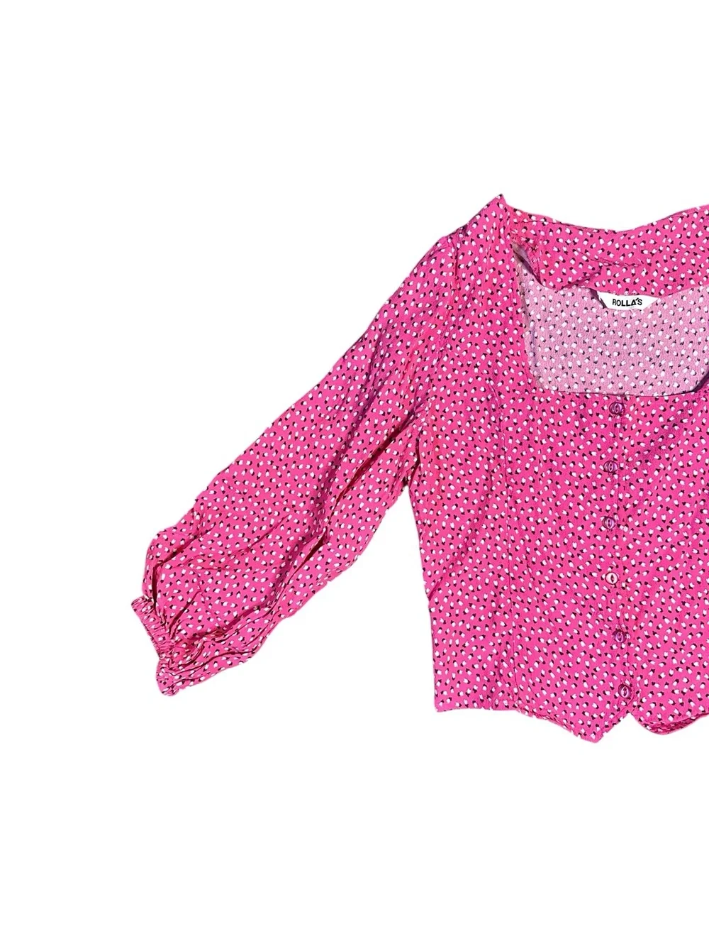 ROLLA'S Roxanne Mini Tulips Blouse M - Picture 2 of 8